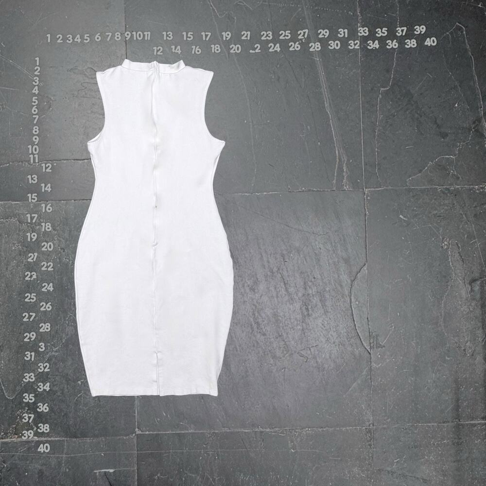 Fashion Nova White Good Attitude Mesh Cut Out Mini Dress - Picture 3 of 3